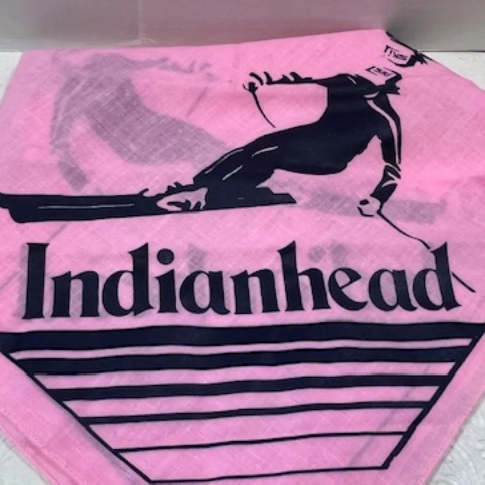 Indianhead Michigan Cotton Ski Scarf Bandana Pink 21